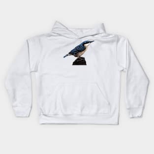 Eurasian nuthatch Kids Hoodie